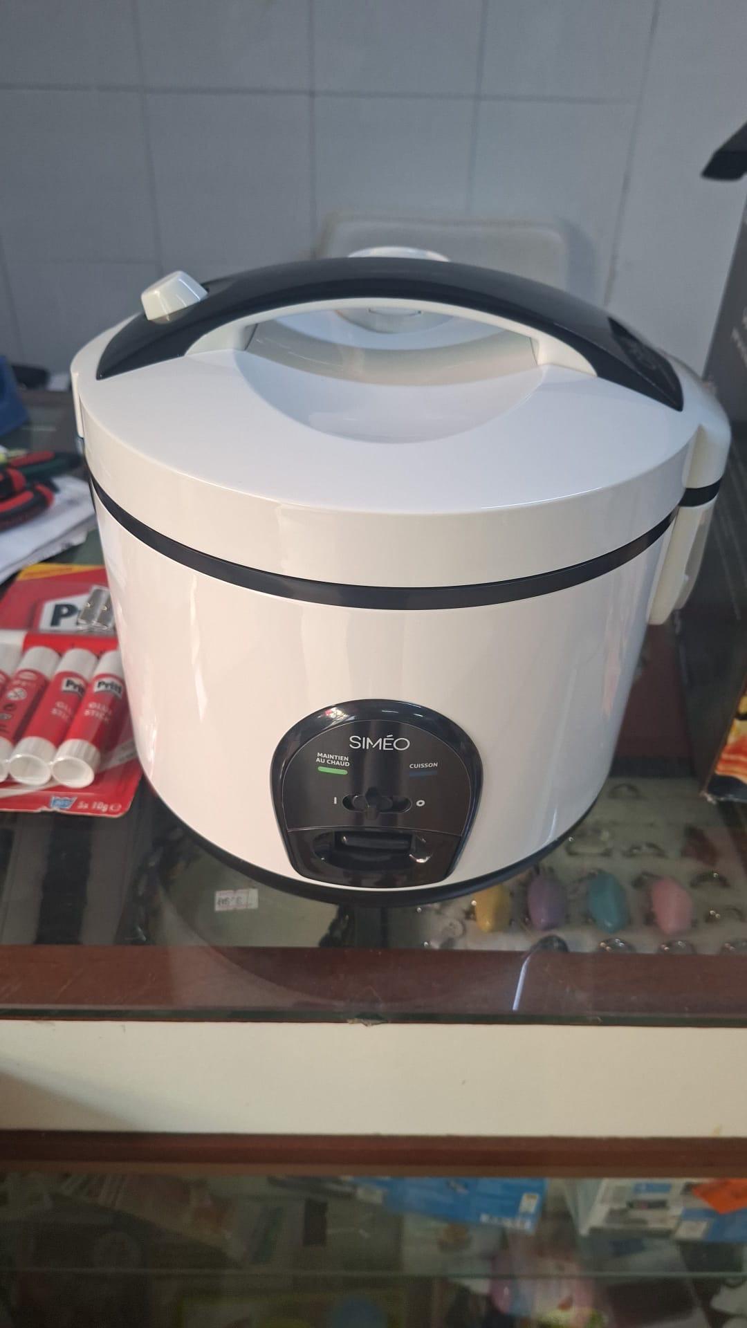 Cuociriso elettrico SIMÉO bianco con funzione mantenimento in caldo