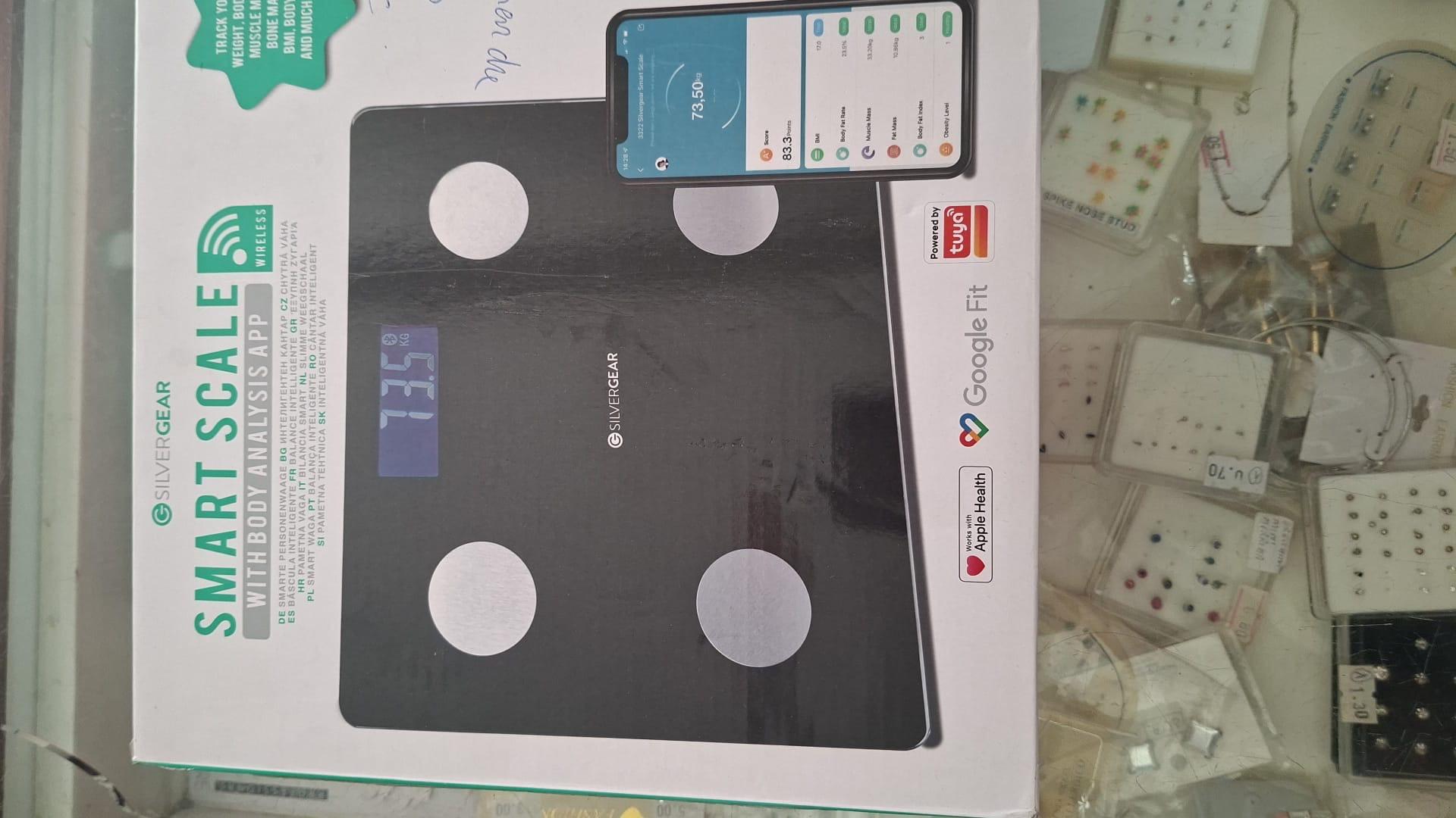 Bilancia smart body analysis Silvergear con app