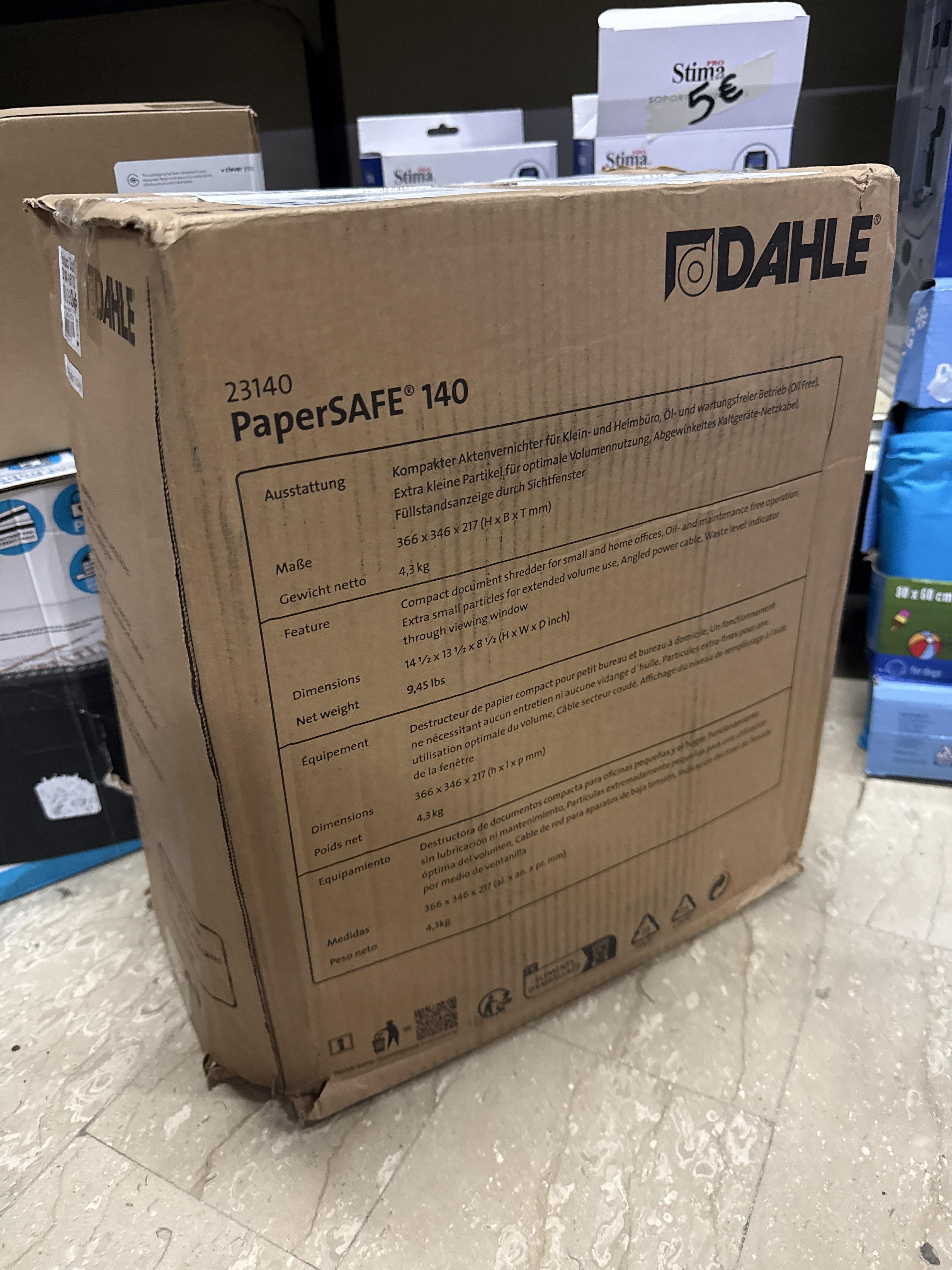 Dahle PaperSAFE 140 Distruggidocumenti compatto