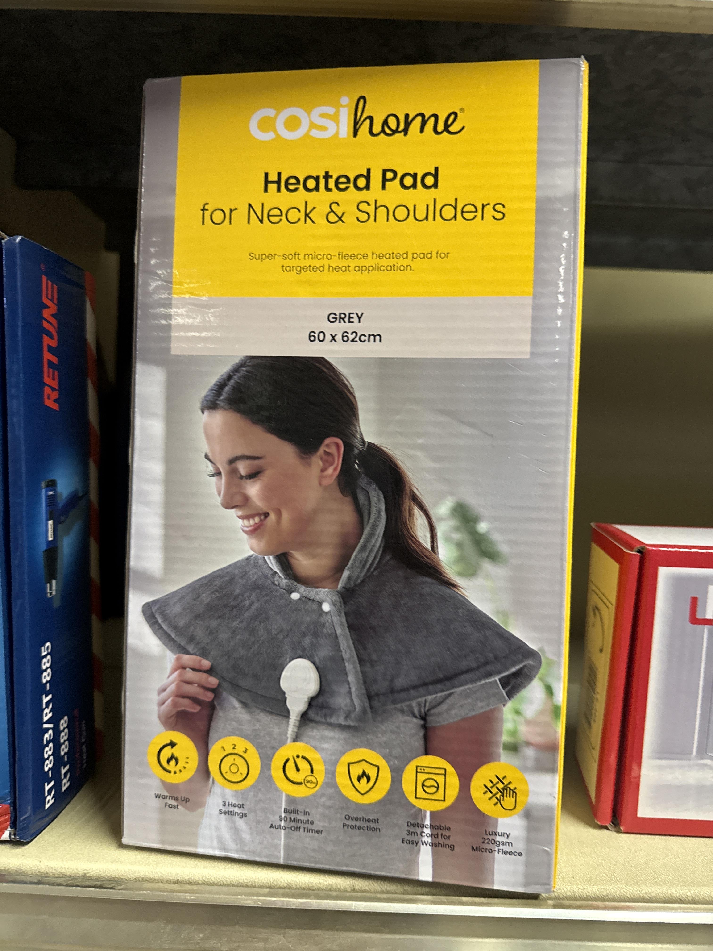 Cosi Home Heated Pad for Neck & Shoulders grigio 60 x 62 cm