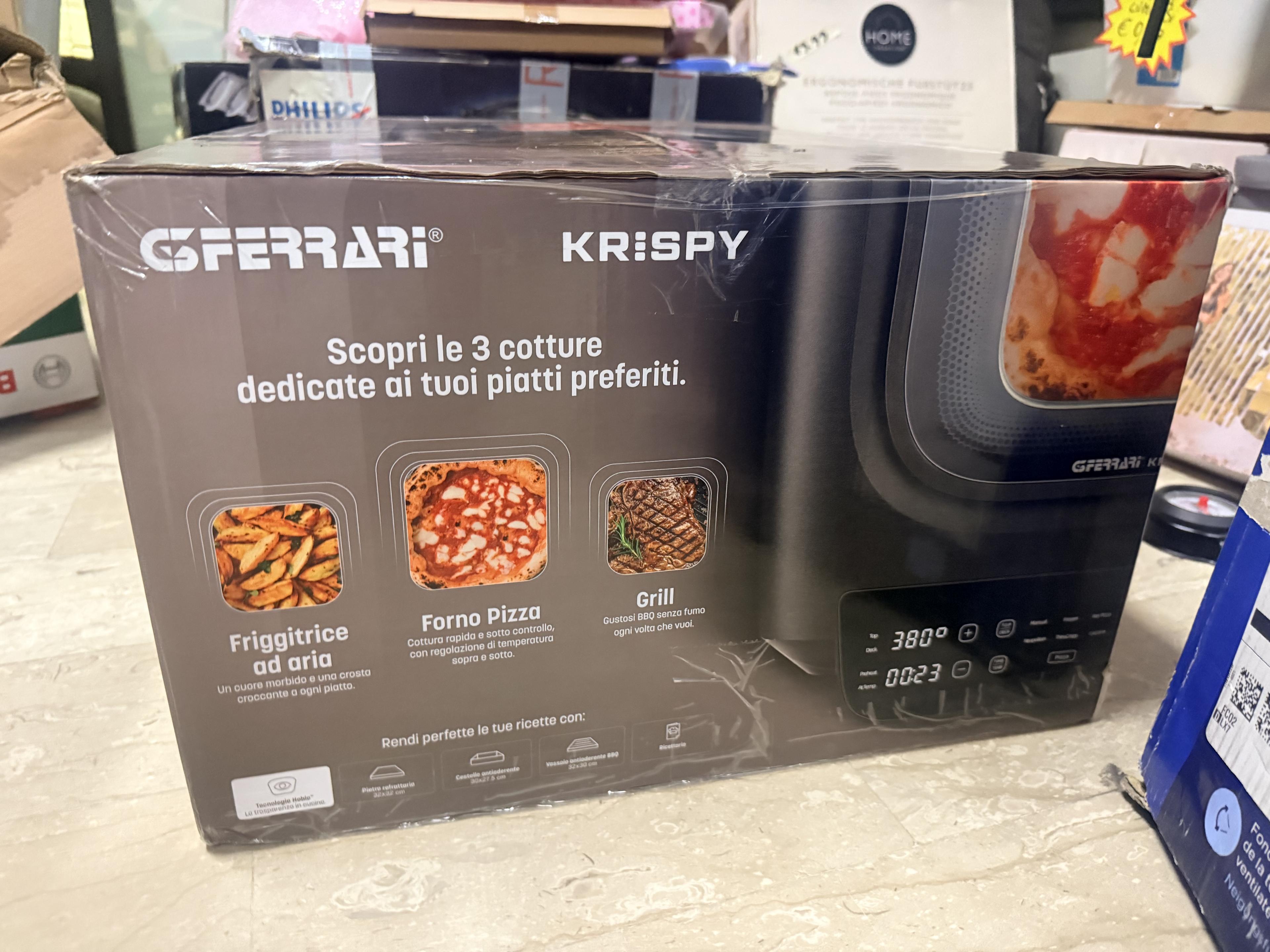 G3 Ferrari KRISPY friggitrice ad aria multifunzione forno pizza e grill