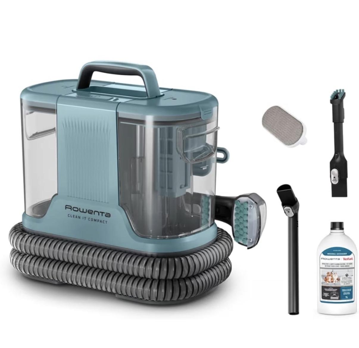 Rowenta Clean It Compact macchina per pulizia tessuti e tappezzeria con accessori