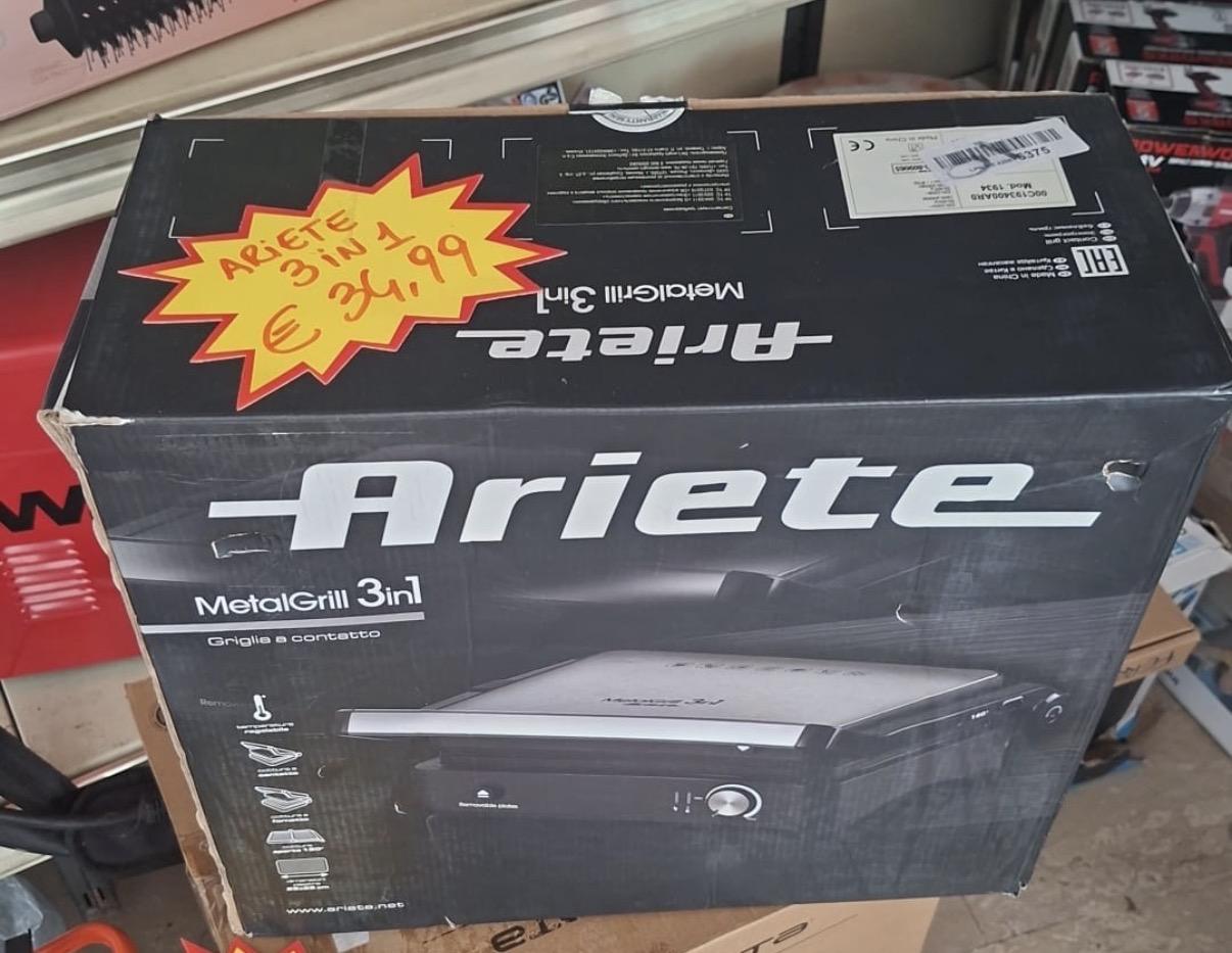 Ariete MetalGrill 3 in 1 griglia a contatto
