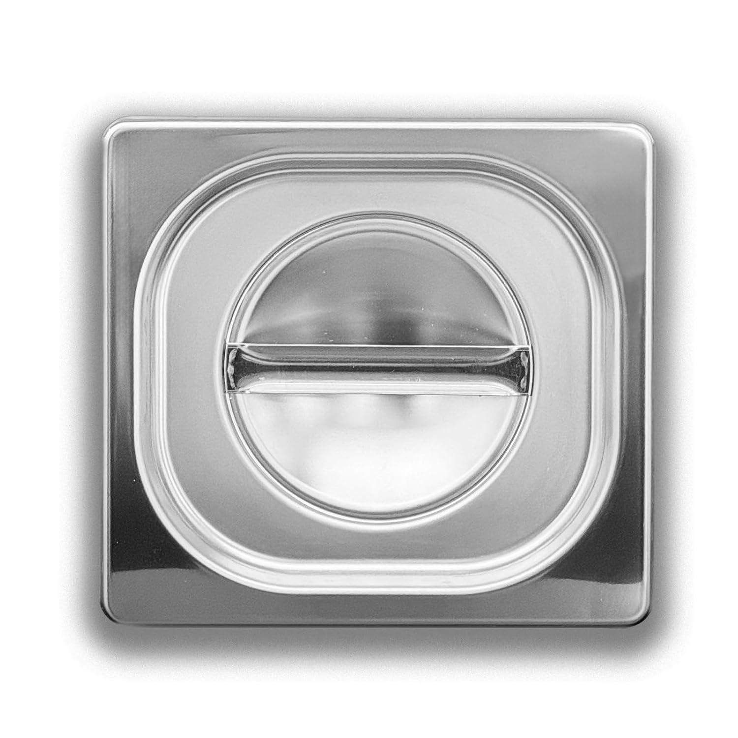 Ronda Coperchio Contenitore Gastronorm 1/1, Acciaio Inox AISI304