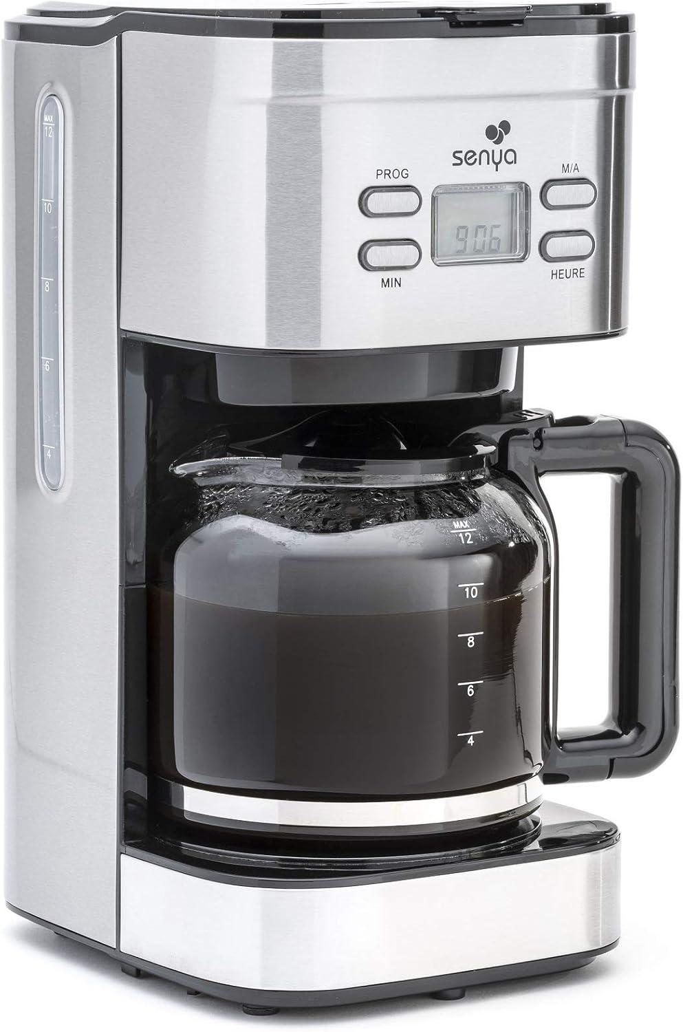 Senya Macchina da Caffè Programmabile, 900W, 1.5L