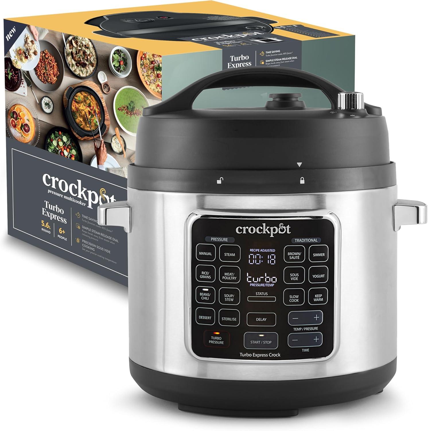 Crockpot Multicooker Turbo Express, 5,6L, 14 Funzioni