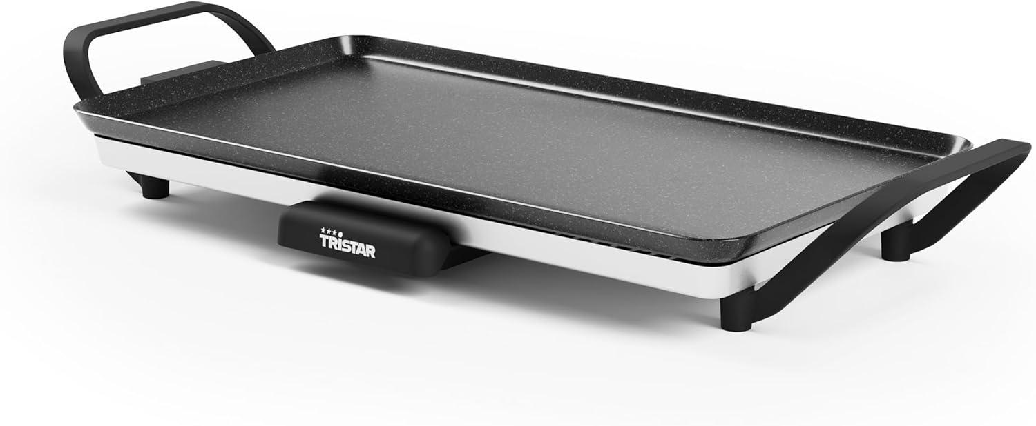 Tristar Grill da Tavolo Slim M, Superficie 46x26 cm, Termostato Regolabile
