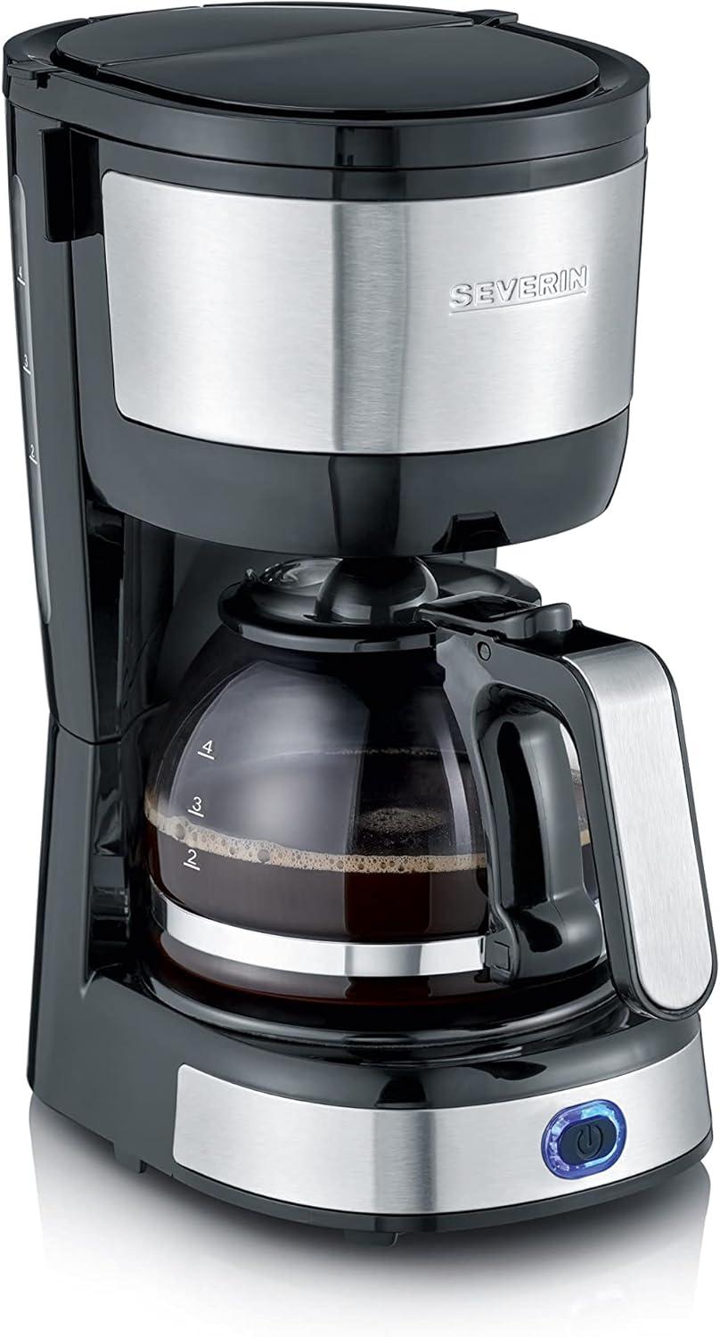 Severin Macchina da Caffè Compatta, Filtro Permanente, 4 Tazze