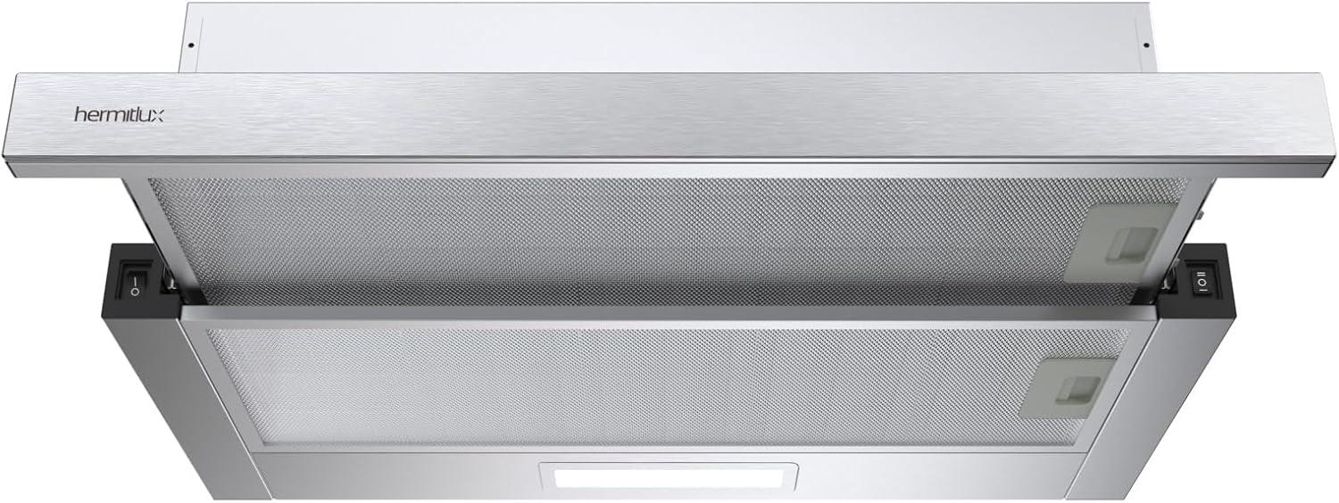 Hermitlux Cappa Aspirante 60cm, 360 m³/h, LED