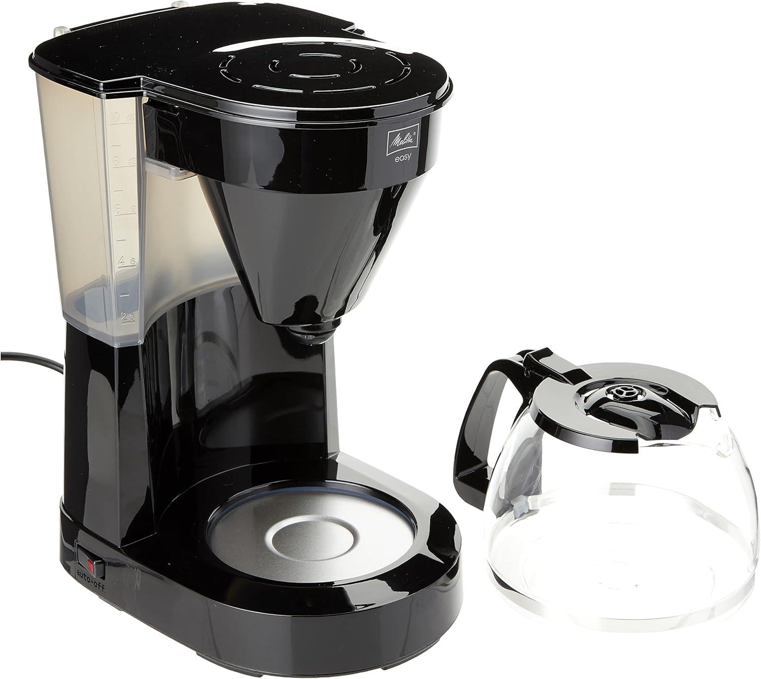 Melitta Macchina da Caffè con Filtro, Caraffa in Vetro, 10 Tazze