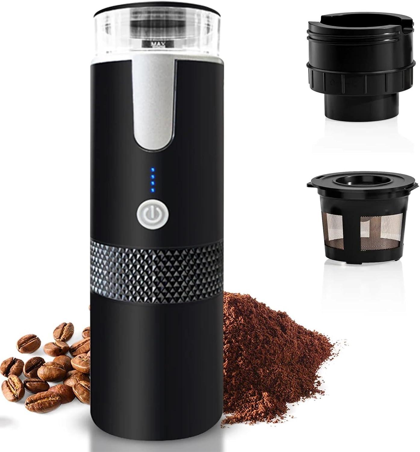 Esenlong Macchina da Caffè Portatile Senza Fili, Compatibile Capsule e K-Cup