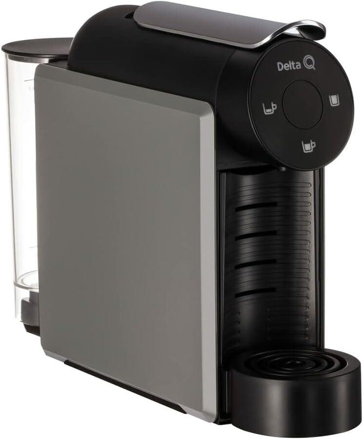 Delta Q Macchina da Caffè MiniQool, Grigio, Capsule