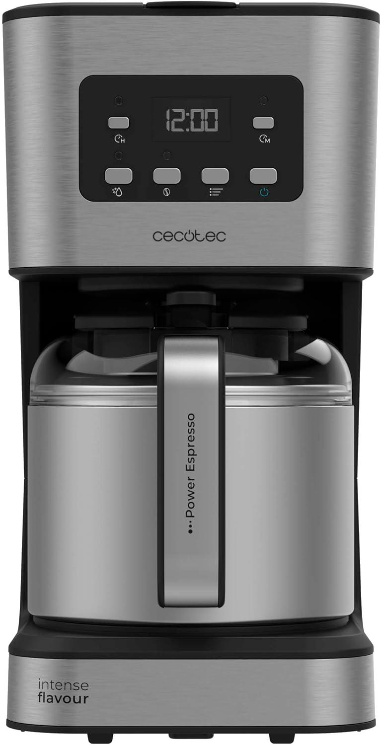 Cecotec Macchina da Caffè a Filtro, 10 Tazze, Acciaio Inox