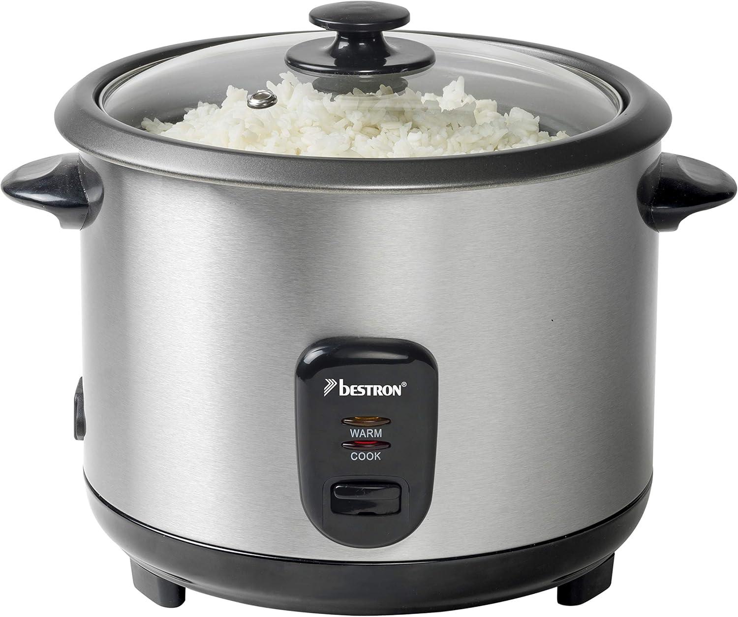 Bestron Cuociriso con Funzione Mantenimento Caldo, 1.8L, 700W