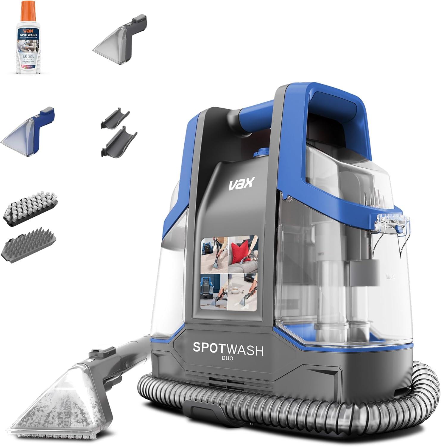 Vax SpotWash Duo Pulitore Portatile, 1L, Grigio/Blu